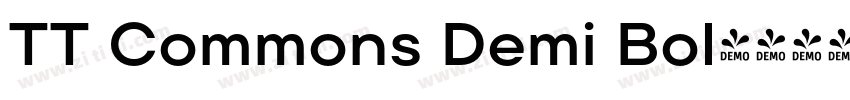 TT Commons Demi Bol字体转换